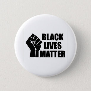 Chapa Redonda De 5 Cm Black Lives Matter - Logotipo BLM
