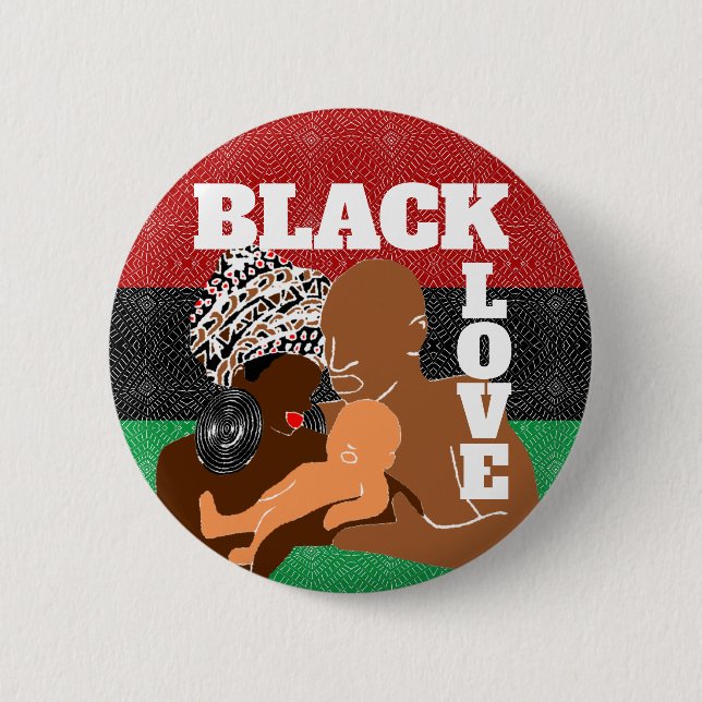 Chapa Redonda De 5 Cm Black Love Brown Love Black Family (Anverso)