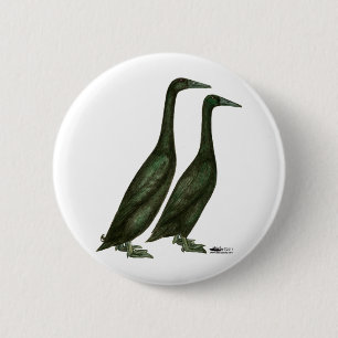 Chapa Redonda De 5 Cm Black Runner Ducks