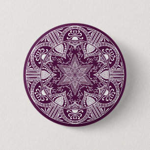 Chapa Redonda De 5 Cm Blackberry Mandala