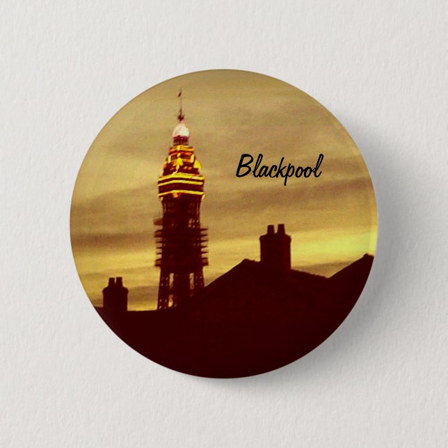 Chapa Redonda De 5 Cm Blackpool (Anverso)