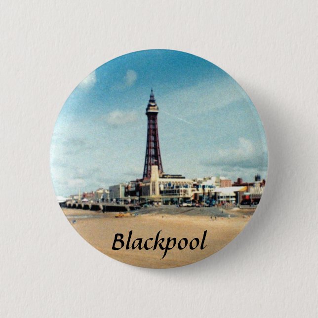 Chapa Redonda De 5 Cm Blackpool (Anverso)