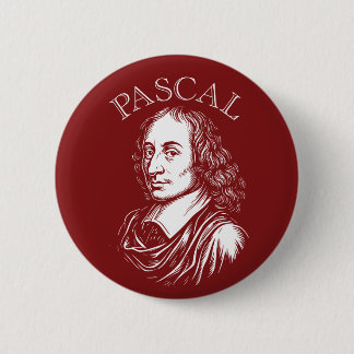 Chapa Redonda De 5 Cm Blaise Pascal Patilla Redonda