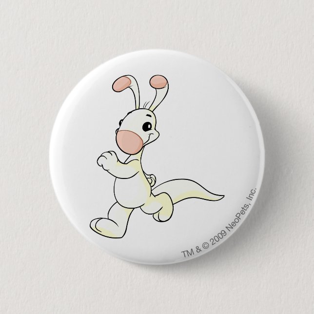 Chapa Redonda De 5 Cm Blanco de Blumaroo (Anverso)