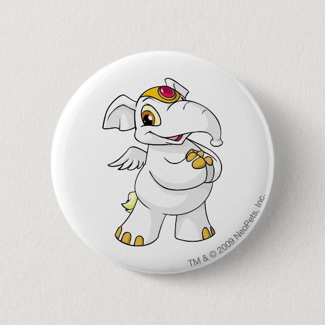 Chapa Redonda De 5 Cm Blanco de Elephante (Anverso)