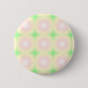 Chapa Redonda De 5 Cm Blanco Rosa Verde Pálido Patrón de Gradiente Óptic