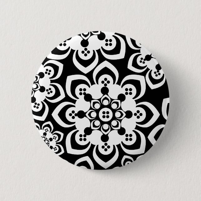 Chapa Redonda De 5 Cm blanco y negro (Anverso)