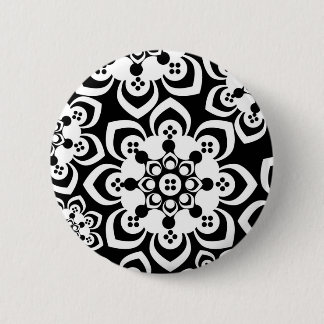 Chapa Redonda De 5 Cm blanco y negro