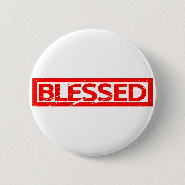 Chapa Redonda De 5 Cm Blessed Stamp (Anverso)