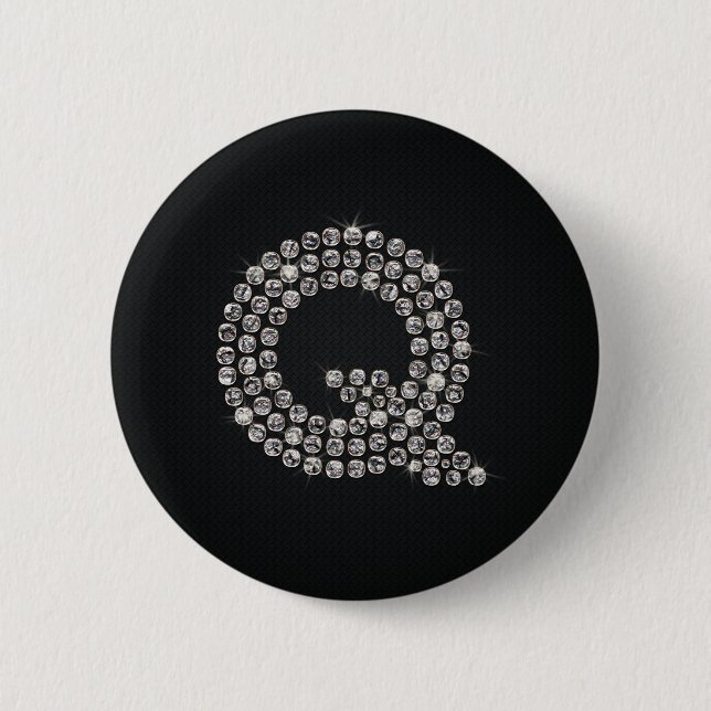 Chapa Redonda De 5 Cm bling - Q (Anverso)