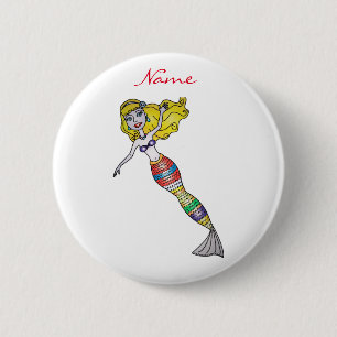 Chapa Redonda De 5 Cm Blona crema de lona fina Thunder_Cove