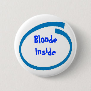 Chapa Redonda De 5 Cm Blonde dentro