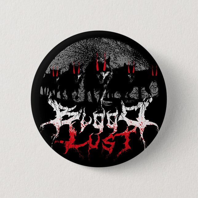 Chapa Redonda De 5 Cm Bloodlust Wolf Pack (Anverso)