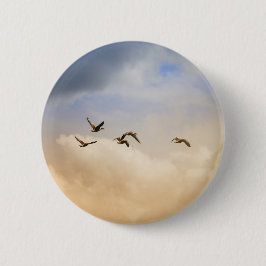 Chapa Redonda De 5 Cm Bloqueo de aves en vuelo