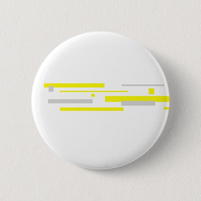 Chapa Redonda De 5 Cm Bloques de gris amarillo abstran arte (Anverso)