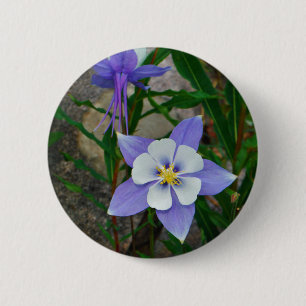 Chapa Redonda De 5 Cm Blue columbine