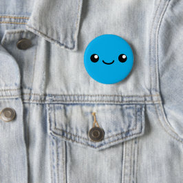 Chapa Redonda De 5 Cm Blue Cutie