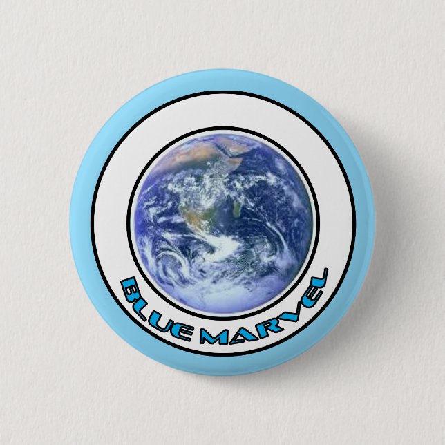 Chapa Redonda De 5 Cm BLUE MARVEL Button (Anverso)