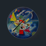 Chapa Redonda De 5 Cm Blue Painting by Kandinsky<br><div class="desc">Wassily Kandinsky,  considered the father of abstract art,  is one of the artists who entered the world art literature with his works in Europe. His works,  which appeared with regular shapes in the past,  have inspired the irregular works of recent abstract artists over time.</div>