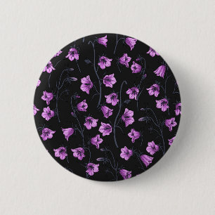 Chapa Redonda De 5 Cm Bluebells, Harebells, Bellflowers 2