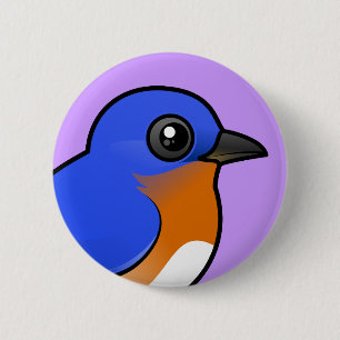 Chapa Redonda De 5 Cm Bluebird del este lindo