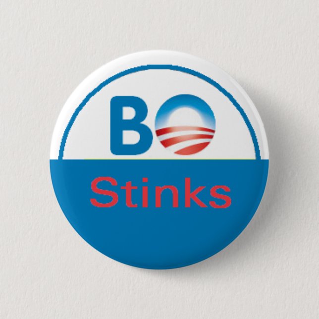 Chapa Redonda De 5 Cm BO STINKSButton (Anverso)