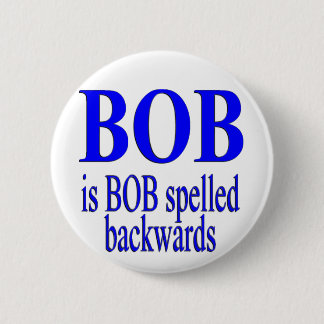 Chapa Redonda De 5 Cm Bob es Bob al revés