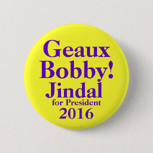 Chapa Redonda De 5 Cm Bobby Jindal 2016