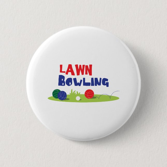 Chapa Redonda De 5 Cm Bocce Ball Lawn Bowling (Anverso)