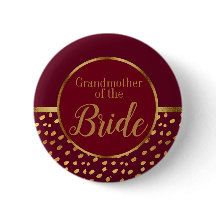 Boda Burgundy y Oro Abuela de la Novia