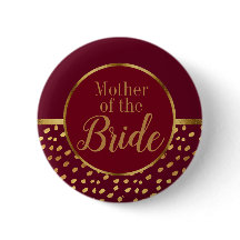 Boda de la Madre de la Novia Burgundy y Dorado