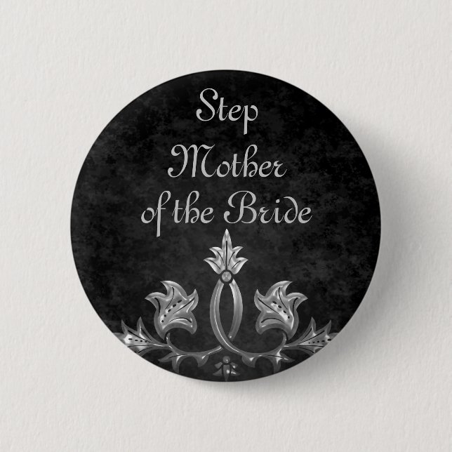 Chapa Redonda De 5 Cm Boda Paso Novia (Anverso)