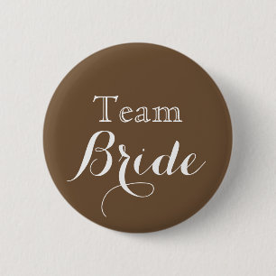Chapa Redonda De 5 Cm Boda Team Bride