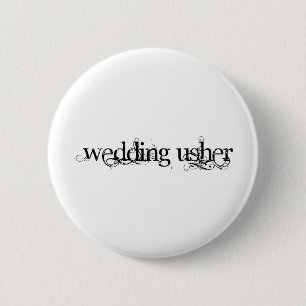 Chapa Redonda De 5 Cm Boda Usher