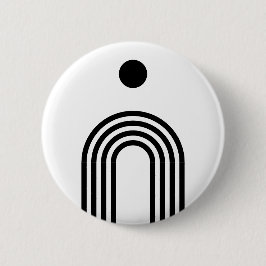 Chapa Redonda De 5 Cm Boho Celestial Sun