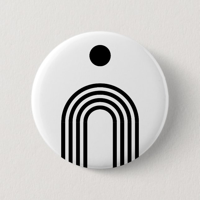 Chapa Redonda De 5 Cm Boho Celestial Sun (Anverso)