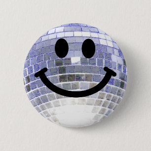 Chapa Redonda De 5 Cm Bola de discoteca