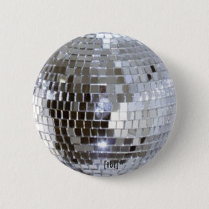 Chapa Redonda De 5 Cm Bola de discoteca