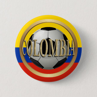 Chapa Redonda De 5 Cm Bola de fútbol de Colombia