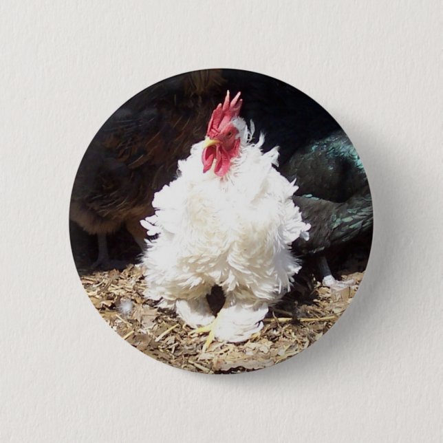 Chapa Redonda De 5 Cm Bola de nieve (Anverso)