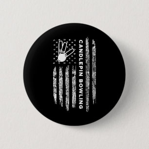 Chapa Redonda De 5 Cm Bola de Velas de la Bandera Americana - Vándlepi v
