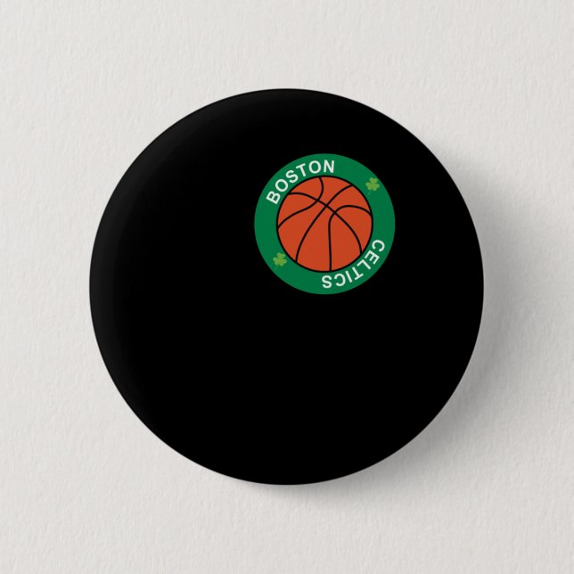 Chapa Redonda De 5 Cm Bola Dedicada Al Baloncesto Celtics De Boston (Anverso)