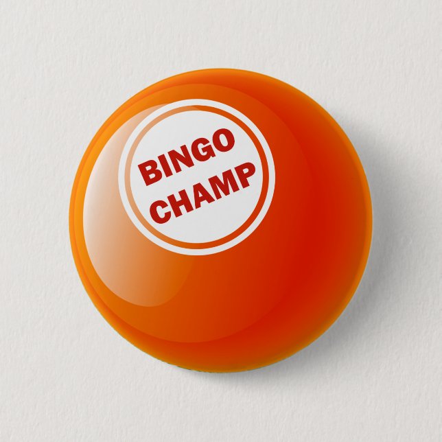 CHAPA REDONDA DE 5 CM BOLA DEL BINGO DEL CAMPEÓN DEL BINGO (Anverso)