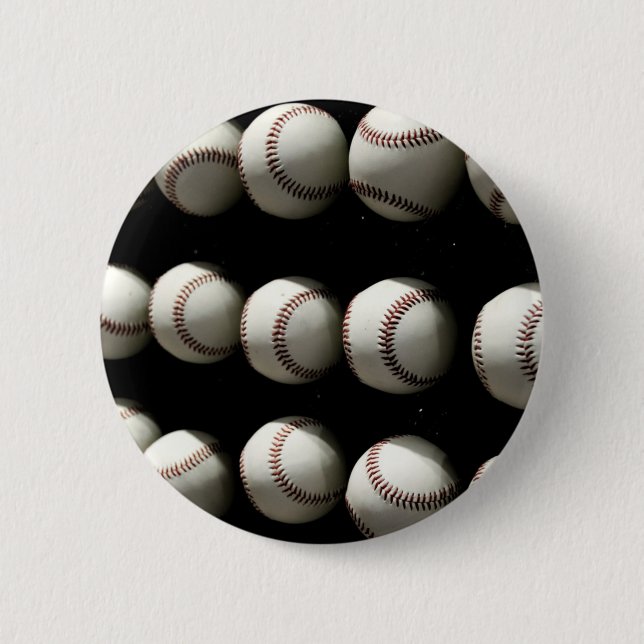 Chapa Redonda De 5 Cm Bolas de béisbol (Anverso)