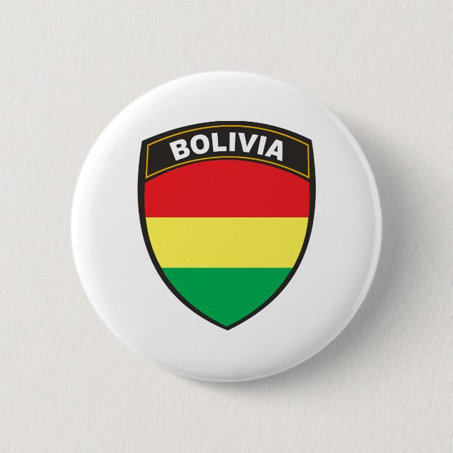 Chapa Redonda De 5 Cm Bolivia (Anverso)
