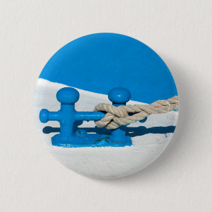 Chapa Redonda De 5 Cm Bollard Doble de Barco con Rope