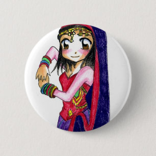 Chapa Redonda De 5 Cm Bollywood - Dess