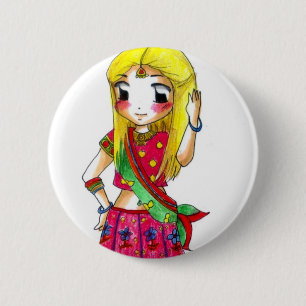Chapa Redonda De 5 Cm Bollywood - Jessica