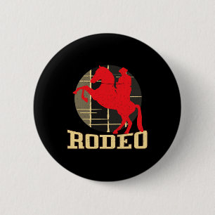 Chapa Redonda De 5 Cm Bolos de Rodeo Campeones Caballos de Caballo Monta