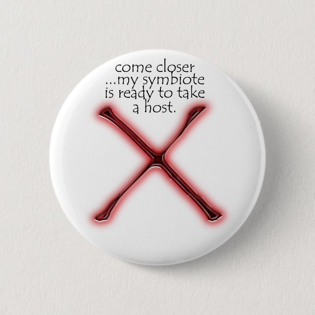 Chapa Redonda De 5 Cm Bolsa de Symbiote (Anverso)